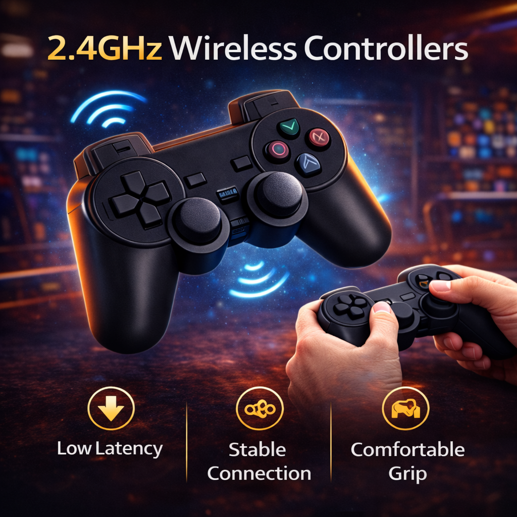 Retro Gaming Stick Pro – 4K Plug & Play Console with 40,000+ Games