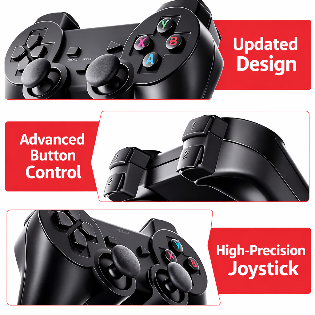 Retro Gaming Stick Pro – 4K Plug & Play Console with 40,000+ Games