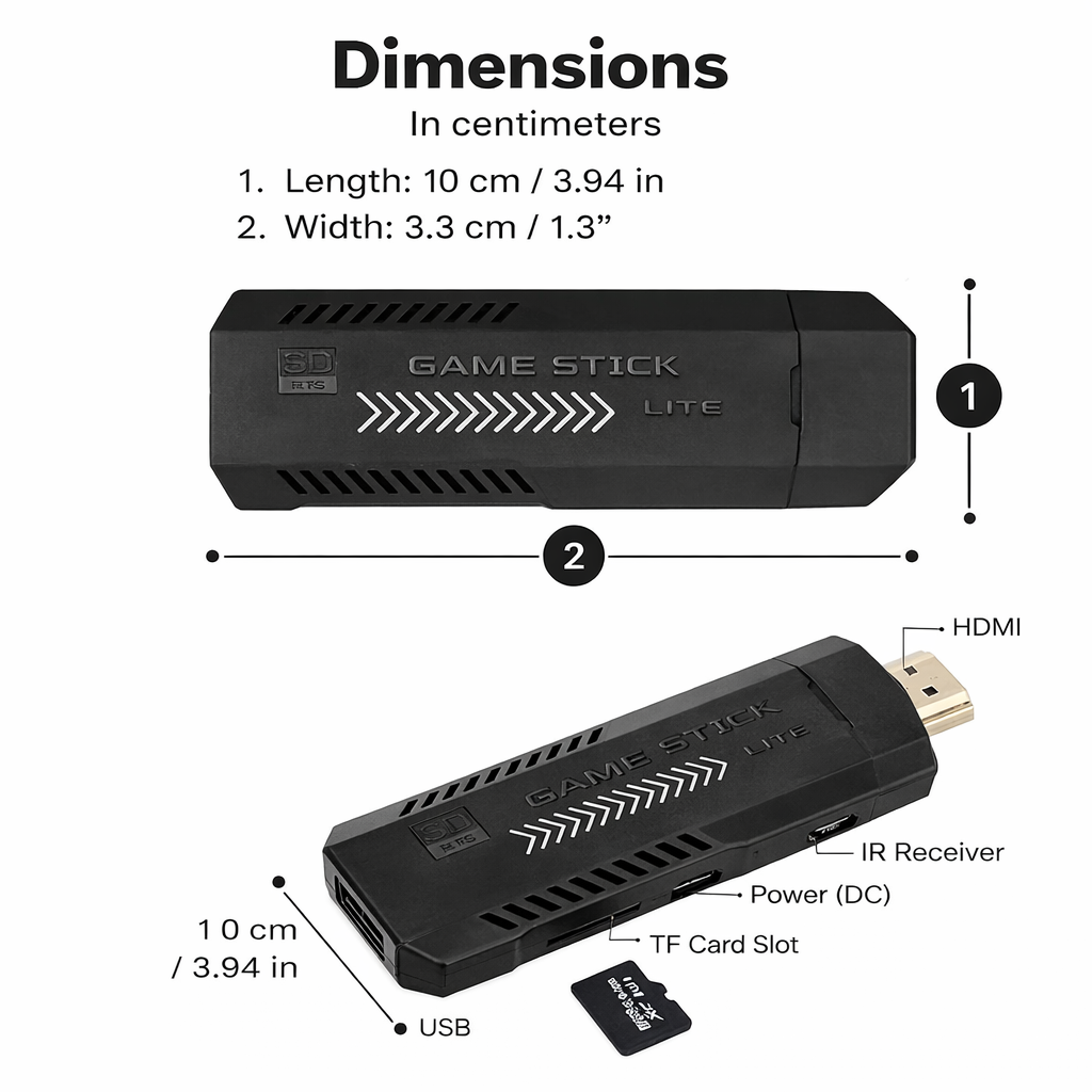 Retro Gaming Stick Pro – 4K Plug & Play Console with 40,000+ Games